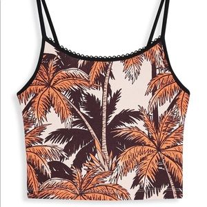 TOPSHOP Palm print cami